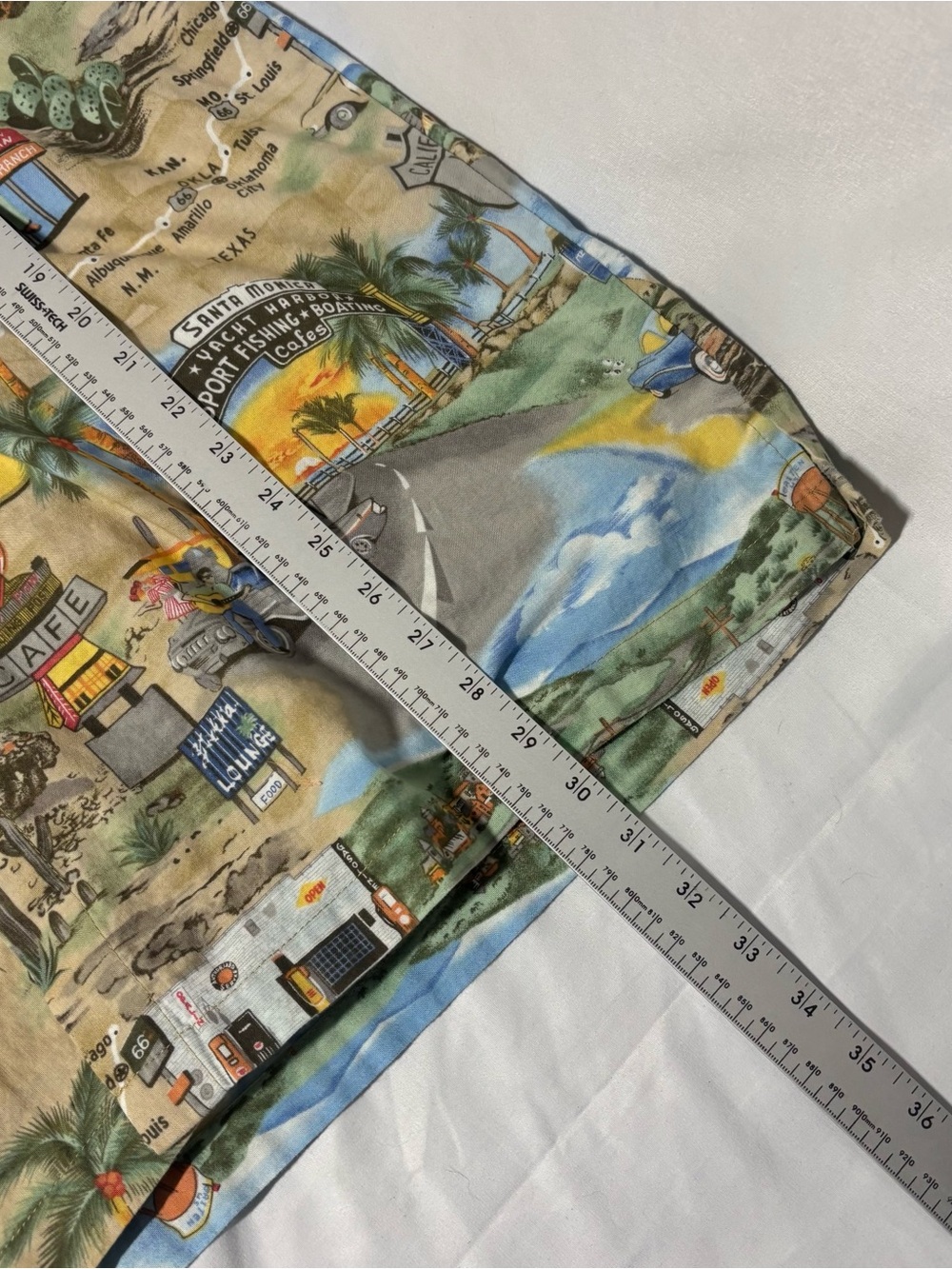 Vintage High Seas Trading Co Route 66 Hawaiian Shirt Made in USA Large - Picture 11 of 11